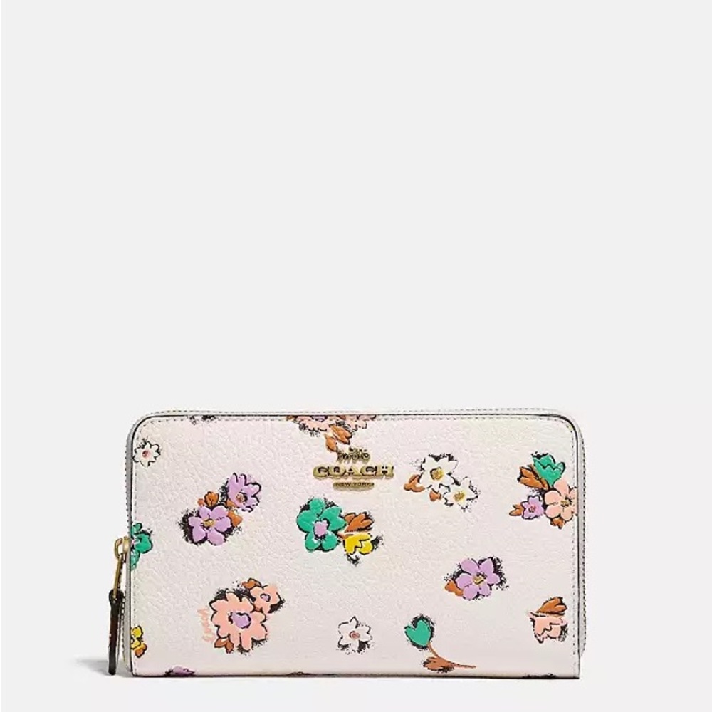 Coach Floral Zip Wallet